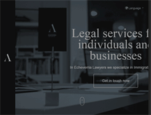 Tablet Screenshot of echeverriaabogados.com